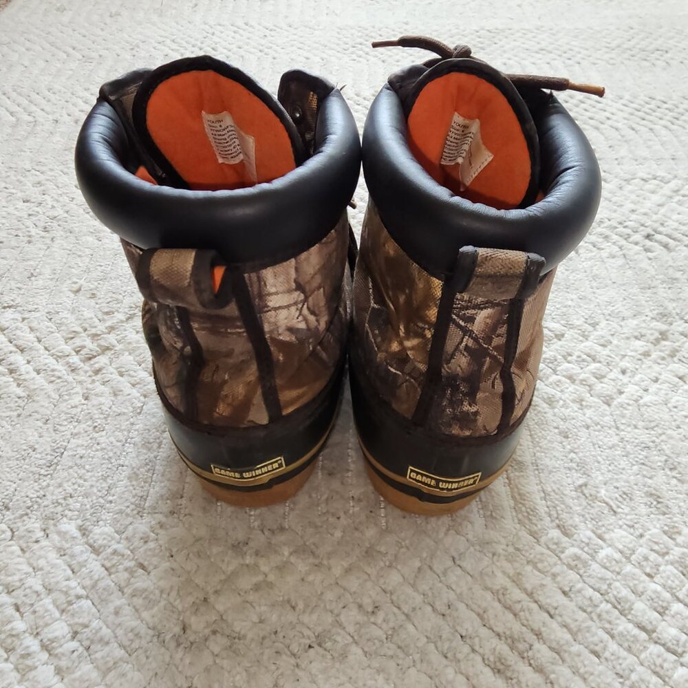 Game Winner Camo Waterproof Duck Boots | Youth Insulated Winter Shoes - Picture 8 of 11